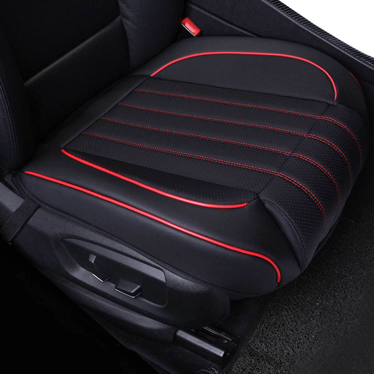 STHIRA 5D PU Leather Front Car Seat Cover Universal Fit Seat Cushion for Car Durable Car Seat Cushion Comfortable Car Seat Mat for All Seasons STHIRA 5D PU Leather Front Car Seat Cover Universal Fit Seat Cushion for Car Durable Car Seat Cushion Comfortable Car Seat Mat for All Seasons